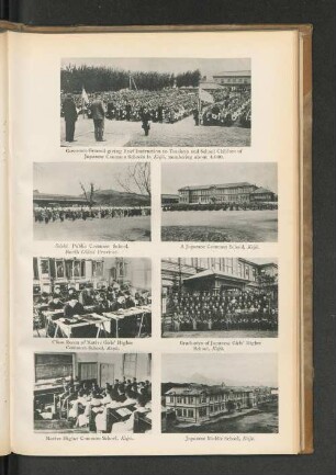 Governor-General giving Brief Instruction to Teachers and School Children of Japanese Common Schools in Keijo, numbering about 4.000.