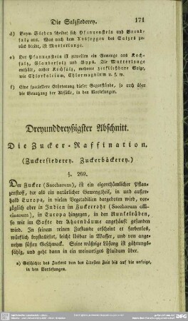 Dreyunddreyßigster Abschnitt. Die Zucker-Raffination
