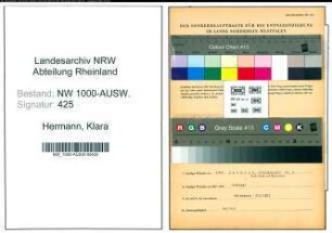 Entnazifizierung Klara Hermann, geb. 09.05.1908 ()