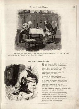 "Der verstimmte Magen" "Aus germanischer Vorzeit"