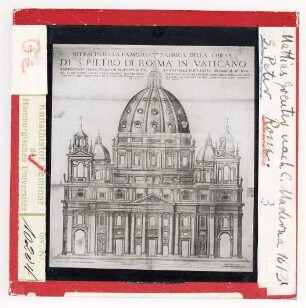 Rom, St. Peter: Fassade nach Matthias Greuter, 1613