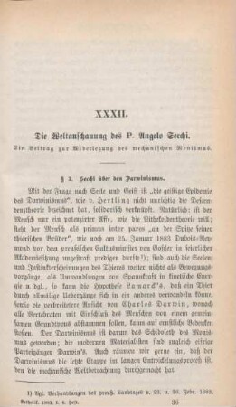 561-585 Die Weltanschauung des P. Angelo Secchi : ein Beitrag zur Widerlegung des mechanischen Monismus (Fortsetzung)