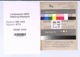 Entnazifizierung Ernst Gerlitz , geb. 27.02.1910 (Geschaeftsfuehrer)