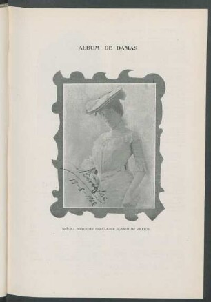 Álbum de Damas : Señora Mercedes Fernández Blanco de Anrich. [Retrato]
