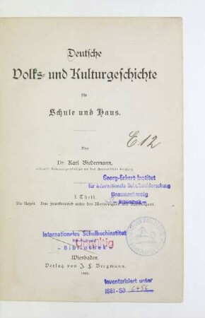 Theil 1: Die Urzeit, Das Frankenreich unter den Merowingern und Karolingern