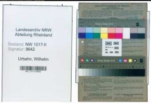 Entnazifizierung Wilhelm Urbahn , geb. 29.02.1904 (Vorarbeiter)