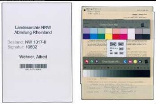 Entnazifizierung Alfred Wehner , geb. 29.01.1902 (Installateur)