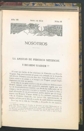 La amistad de Federico Nietzsche y Ricardo Wagner