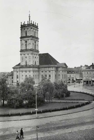 Neustrelitz, Stadtkirche : Neustrelitz. Stadtkirche. Ansicht von Südosten