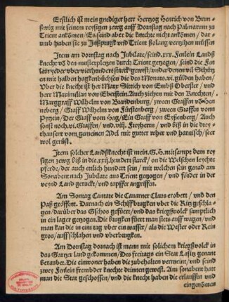 Erstlich ist mein gnediger her Hertzog Henrich von Brunßwig ...