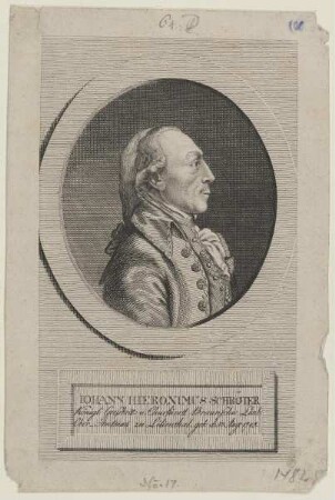 Bildnis des Johann Hieronimus Schröter