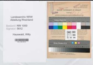 Entnazifizierung Willy Hauswald, geb. 30.04.1905 (Angest.)