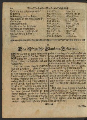 II. Das Nicänische Glaubens-Bekäntniß