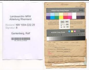 Entnazifizierung Rolf Gantenberg , geb. 11.08.1905 (Regierungsrat)