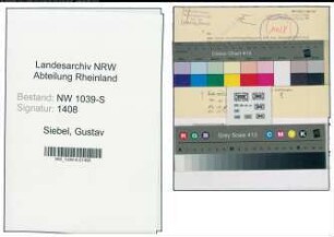 Entnazifizierung Gustav Siebel , geb. 00.00.0000 (Lehrer)