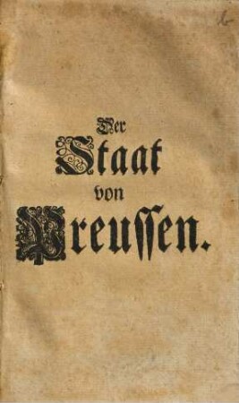 Der Staat von Preussen