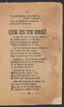 ¿Qué es un beso?