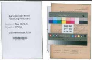 Entnazifizierung Max Brenninkmeyer , geb. 07.02.1908 (Einkaeufer)