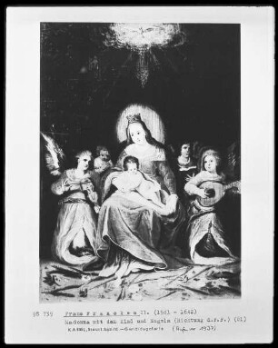 Madonna mit dem Kinde und Engeln