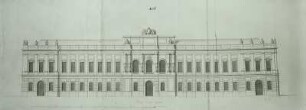 Entwurf für das Zeughaus in Dresden, Aufriß 10 B