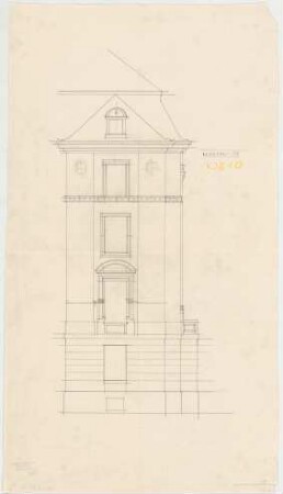 Thiersch, Friedrich von; München; Wohnungsneubauten Lehmpuhl - Fassadenentwurf (Ansicht)