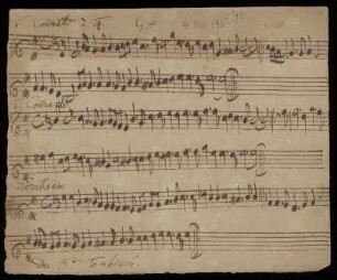 [Suite] à 4 : Stimmen, unbezeichnet, Oberstimme und Bass doppelt