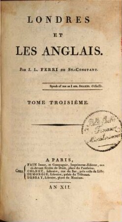 Londres et les Anglais, 3