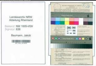 Entnazifizierung Jakob Baumann , geb. 20.02.1895 (Postschaffner)