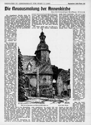 Die Neuausmalung der Annenkirche / Brakhage