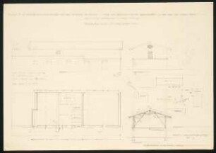 Ausbau Stallanteile Max Szilvig und Rudolf Sczesny, Klein Eichholz: Ansichten, Grundriss, Querschnitt alle M 1:100, Lageplan M 1:500