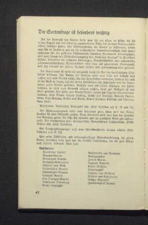 Die Sortenfrage ist besonders wichtig