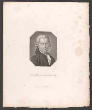 Porträt Johann Gottlob Immanuel Breitkopf (1719-1749)