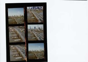 Friedensbrücke - Behelfsbrücke, Frankfurt am Main, 1992