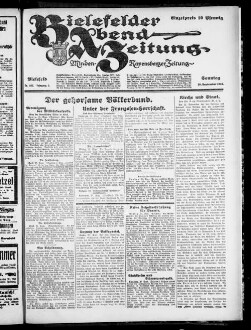 Bielefelder Abend-Zeitung. 1923-1924