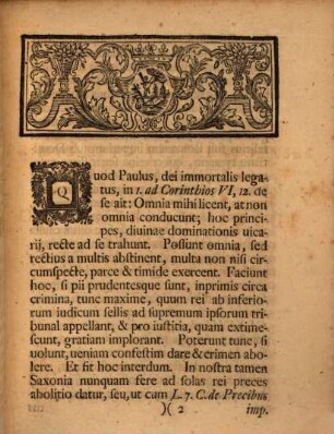 Augustinus Leyser primus apud Virtembergenses Iureconsultus et Ordinis iureconsultium Decanus lectoribus salutem : [Programma quo disputationem inauguralem M. G. Wernheri indicit, de abolitione in appellationibus crim. praefatus]