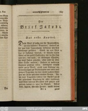 Der Brief Jakobi.