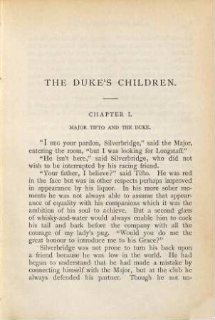The Duke's children : a novel, 2