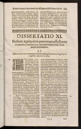 239-254, Dissertatio XI.