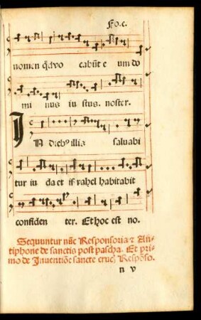Sequuntur nunc Responsoria et Antiphone de sanctis post pascha.