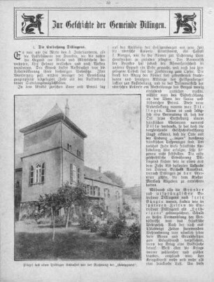 Zur Geschichte der Gemeinde Dillingen