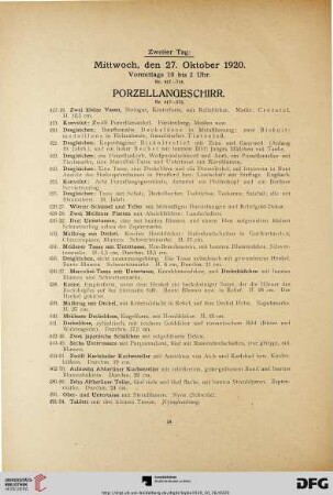Porzellangeschirr (Nr. 417-575)