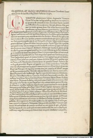Oratio de laudibus eloquentiae