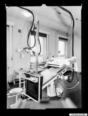 Poliklinik "WF", Röntgenanlage; Foto 1962