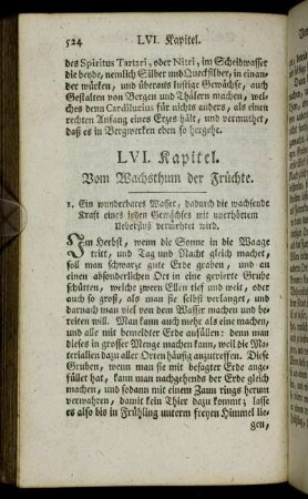 LVI. Kapitel. Vom Wachsthum der Früchte.