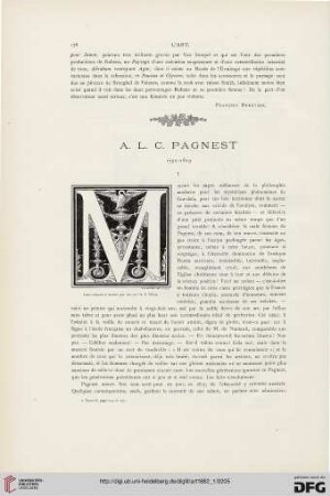 8: A. L. C. Pagnest 1790-1819, [1]