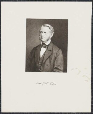 Icones Professorum Marpurgensium — Bildnis des Carl Julius Caesar (1816-1886)
