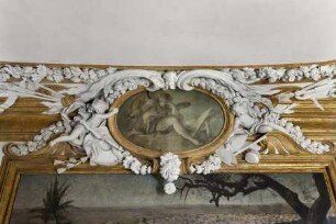 Kartuschen mit Evangelistensymbolen — Kartusche mit Matthäusengel