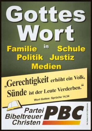 PBC, Europawahl 1999