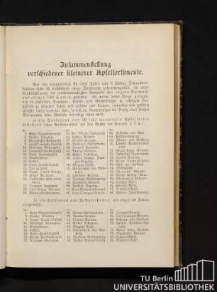 Zusammenstellung verschiedener kleinerer Apfelsortimente.