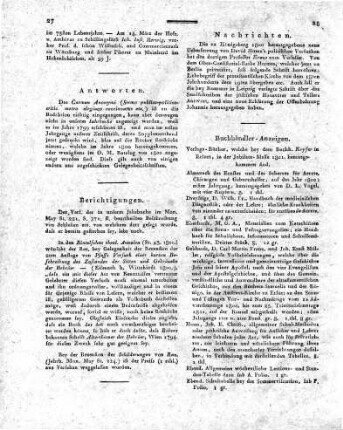 Berichtigungen.